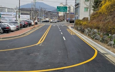 광주시 초월읍, 청사 진출입 도로 확장 공사 완료.jpeg width: 100%; height : 150px