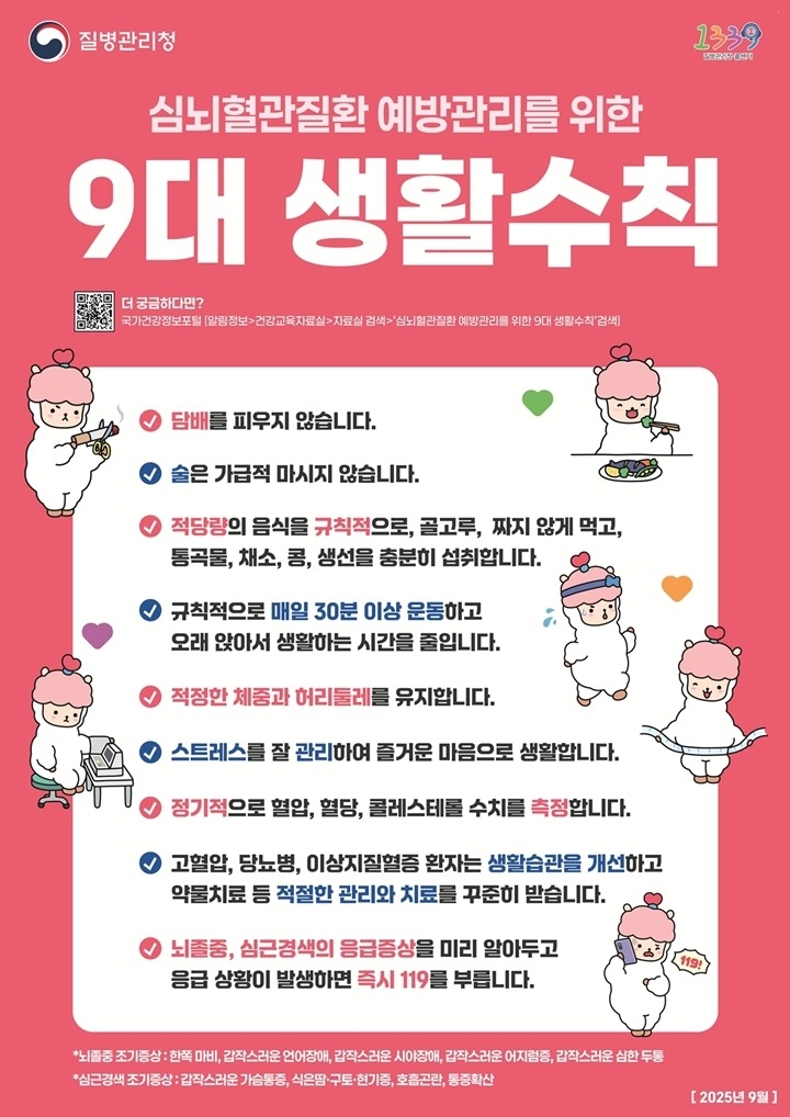 광주시보건소, 9월 한 달간 ‘자기 혈관 숫자 알기, 레드서…
