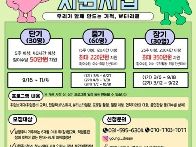 (0805)[청년정책과]남양주시, ‘2025년 청년도전지원사업’순항… 청년 94명 참여(포스터).jpg
