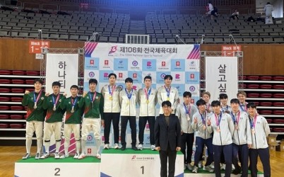 광주시청 펜싱팀, 제106회 전국체육대회 남자 플뢰레 단체전 우승 쾌거.jpg width: 100%; height : 150px