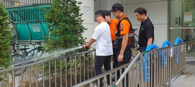 풍산멀티스포츠센터, 합동 소방훈련 및 응급…
