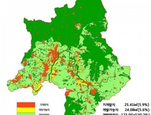 광주시, ‘2030년 광주 도시관리계획 재정비 결정(변경)안’ 경기도에 신청(개발 가능지 분석도).jpg