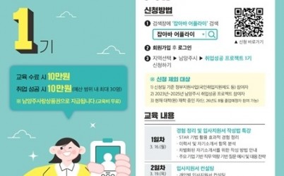 (0225)[일자리지원과]남양주시, 청년 구직자 취업 지원 ‘취업성공 프로젝트’ 1기 참여자 모집(사진).jpg width: 100%; height : 150px