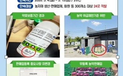 그래픽보도자료_농자재(농약·비료)유통+불법행위+집중단속+결과.jpg width: 100%; height : 150px