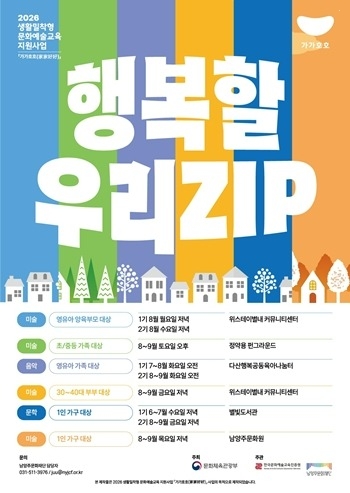 (0617)[문화예술과]남양주문화재단, 생활밀착형 문화예술교육 ‘가가호호 행복할 우리ZIP’ 운영(사진).jpg